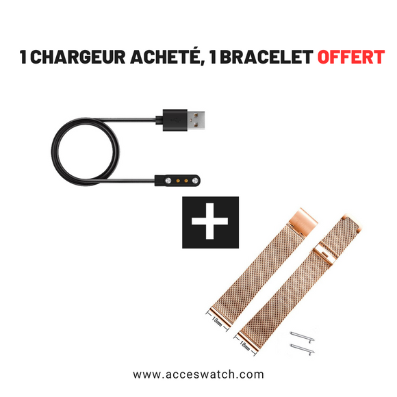 Chargeur Magnétique +Bracelet  pour les montres Luxurywatch™ et la Smarty™