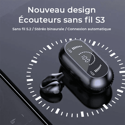 Ecouteurs sans fil Bluetooth à conduction osseuse
